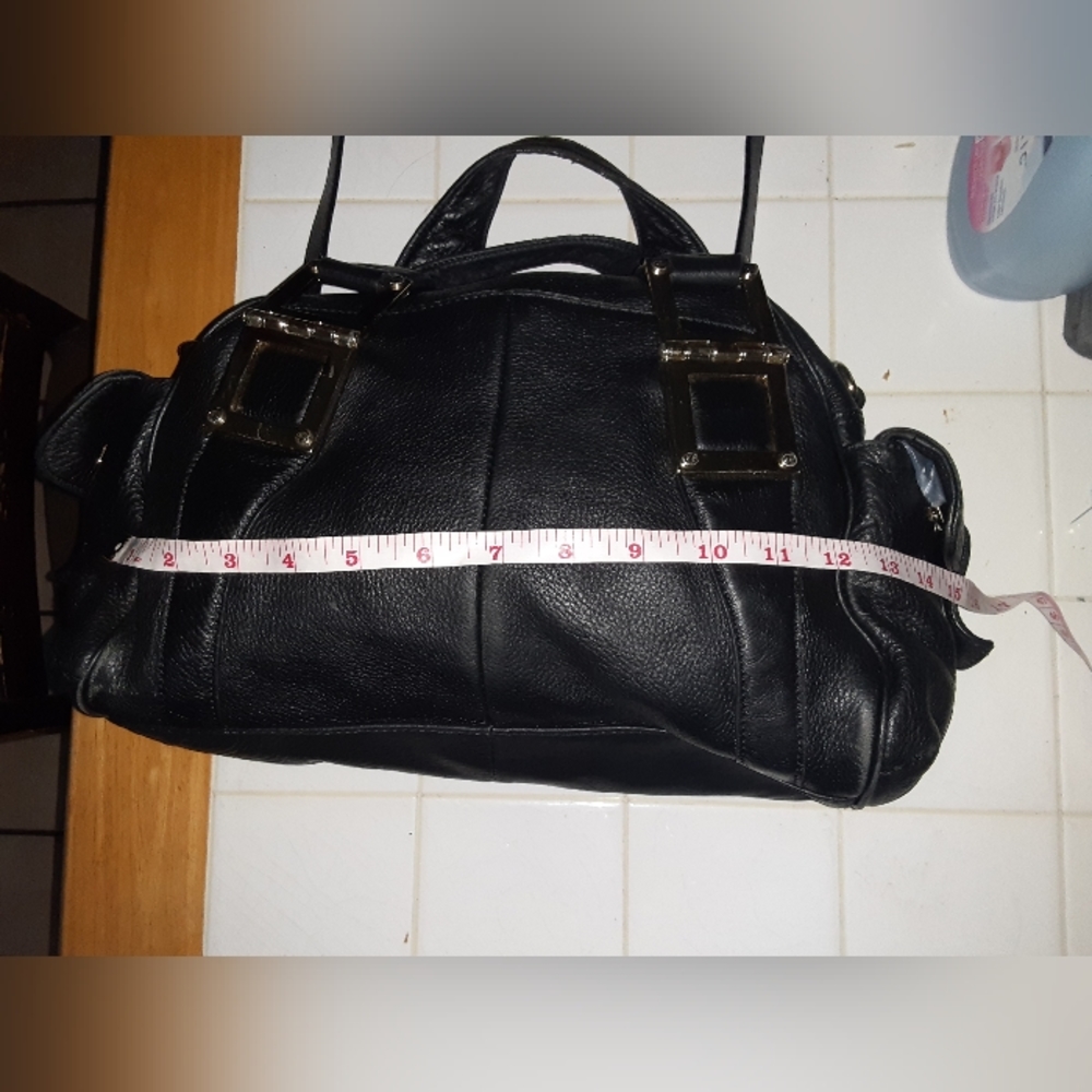 Kelsie Dragger Black Leather  Shoulder bag - Picture 7 of 15